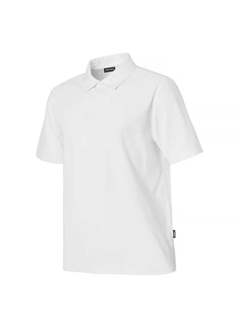 XEXYMIX  |Street Style Plain Short Sleeves Logo Polos