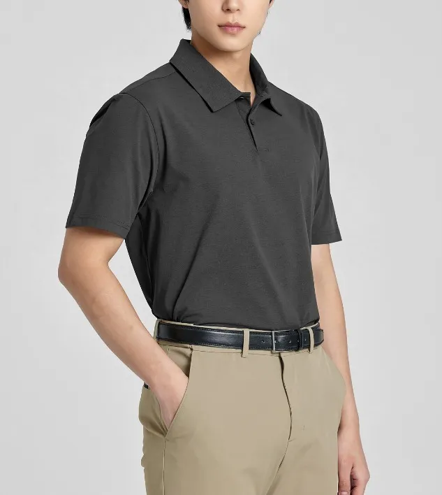 XEXYMIX  |Street Style Plain Short Sleeves Logo Polos