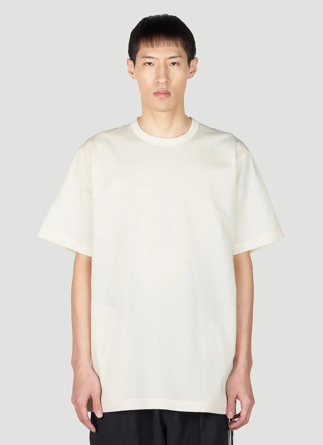 Y-3  |Crew Neck Street Style Cotton Short Sleeves Logo Designers