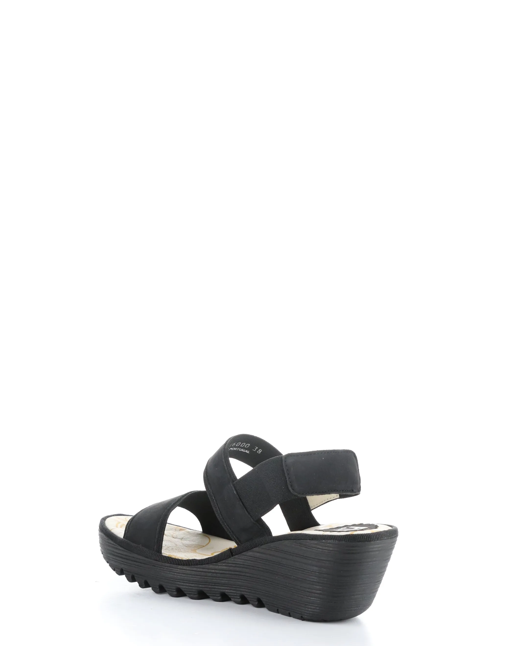 YACO416FLY 000 BLACK Elasticated Sandals