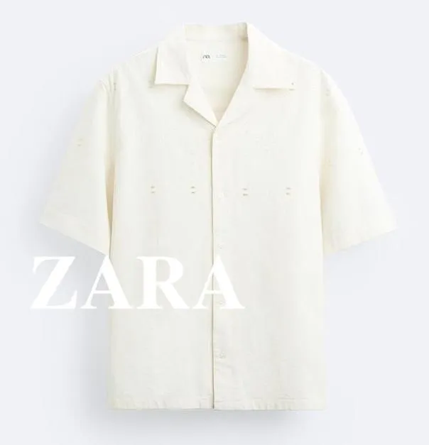 ZARA  |Plain Short Sleeves Shirts